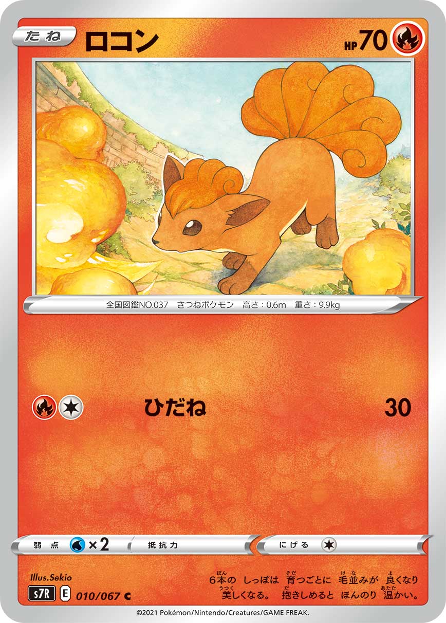 ポケモンカード ロコン[S7R][010/067][C]