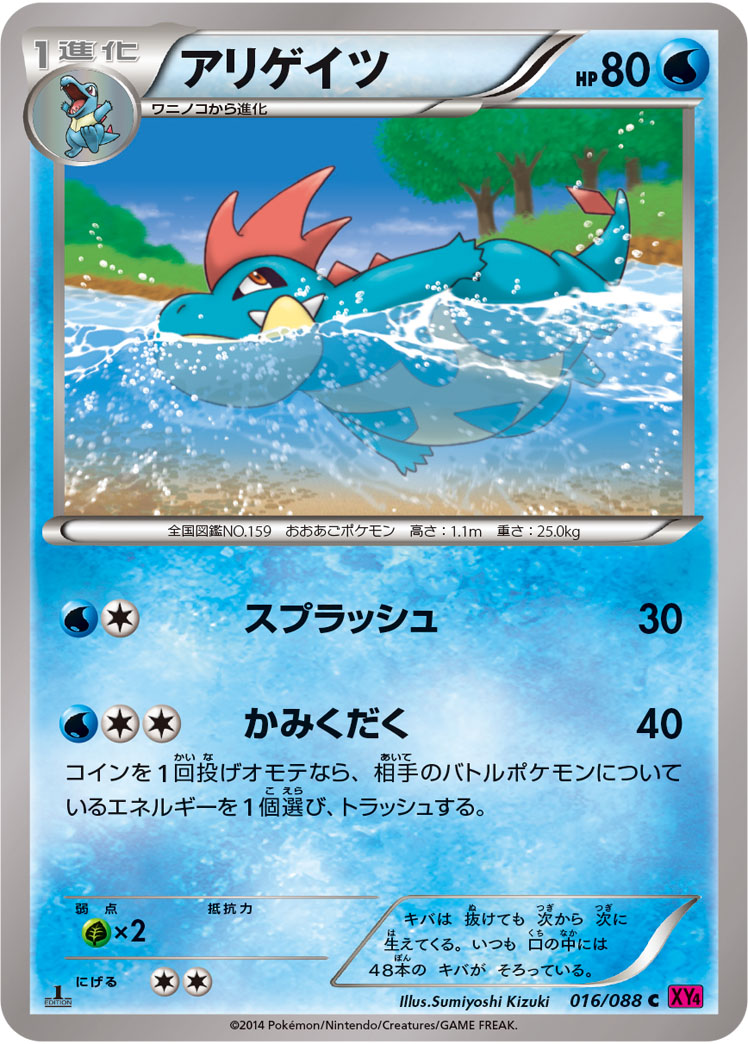 ポケモンカード アリゲイツ[XY4][016/088][C]